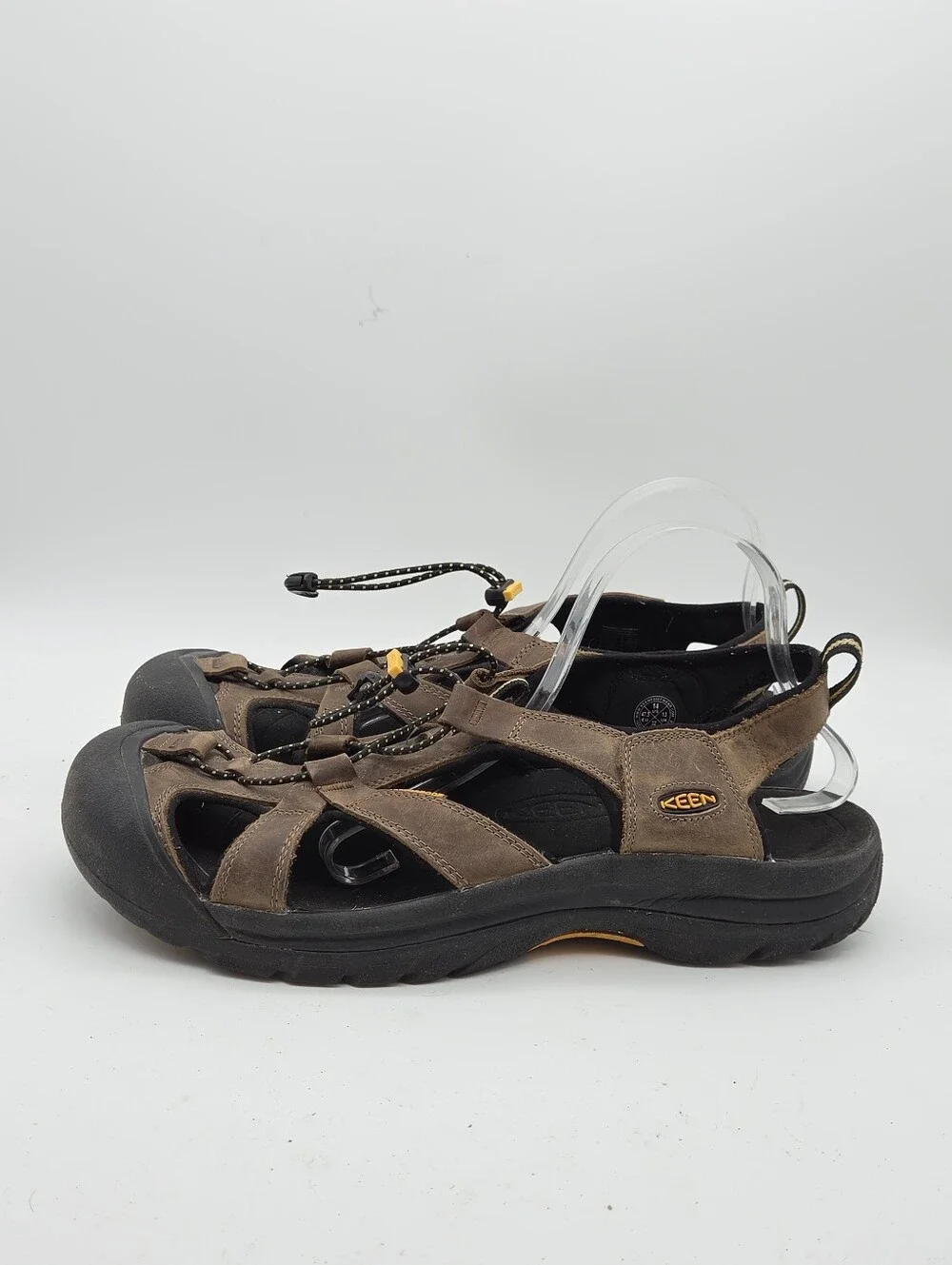 KEEN Waterproof Hiking Sandals Brown Leather Men's Size 14
